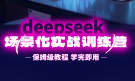 DeepSeek场景化实战训练营，保姆级教程，学完即用，手把手教你用DeepSeek提升效率-创业项目库