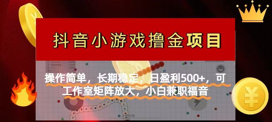 【抖音小游戏发行人计划项目】操作简单，长期稳定，日盈利500+，可工作…-创业项目库