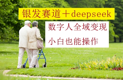 银发赛道+deepseek数字人全域变现，小白也能操作-创业项目库