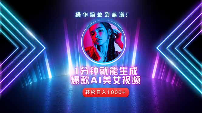 2025年最强副业：用AI做短视频，从零开始打造爆款账号！-创业项目库