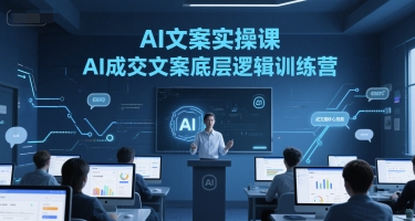 AI文案实操课，AI成交文案底层逻辑训练营-创业项目库