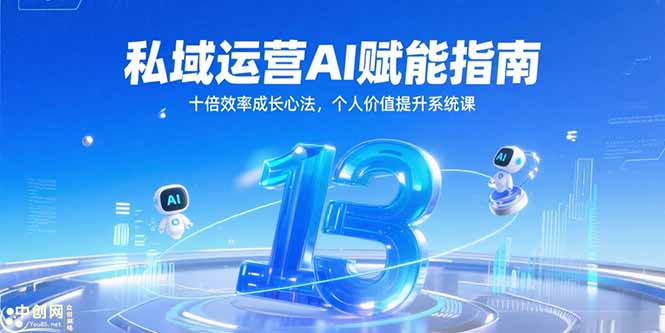 私域运营AI赋能指南，十倍效率成长心法，个人价值提升系统课-创业项目库
