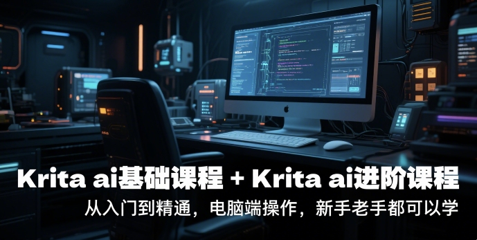 krita ai基础课程+Krita ai进阶课程，从入门到精通，电脑端操作，新手老手都可以学-创业项目库