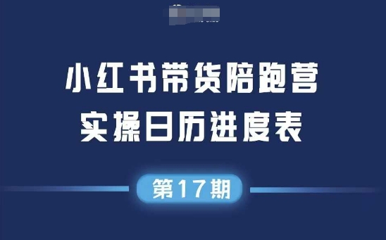 小红书第17期带货陪跑营，不囤货，无不直播，无不投流，通过选品+笔记内容+测品+笔记铺量+矩阵运营打爆款-创业项目库