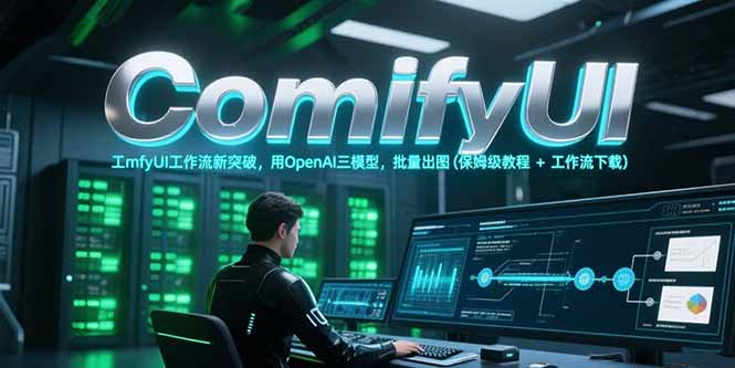ComfyUI工作流新突破，用OpenAI三模型，批量出图(保姆级教程+工作流下载-创业项目库