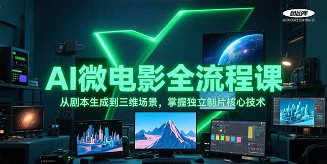 AI微电影全流程课，从剧本生成到三维场景，掌握独立制片核心技术-创业项目库