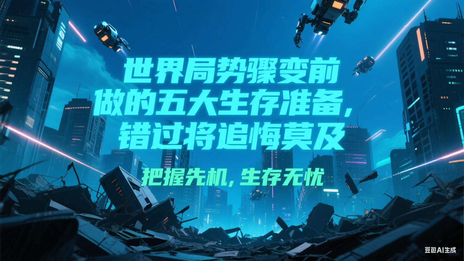 付费文章《世界局势骤变前必做的五大生存准备，错过将追悔莫及》-创业项目库
