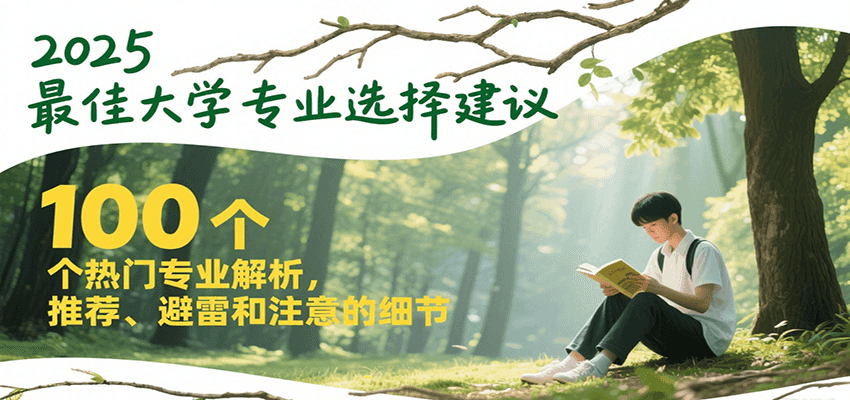 2025最佳大学专业选择建议，100个热门专业解析，推荐、避雷和注意的细节-创业项目库