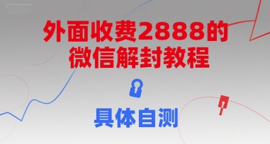 外面收费2888的微信解封教程，具体自测-创业项目库