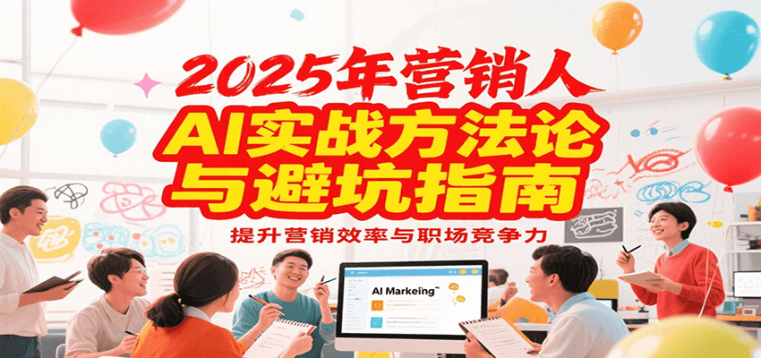 2025年营销实战方法论与避坑指南，利用AI提升营销效率与职场竞争力-创业项目库
