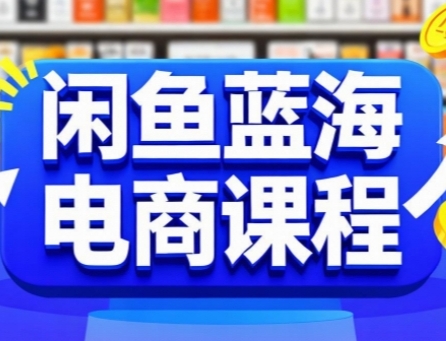 闲鱼蓝海电商课程，手把手助你快速上手，轻松实现闲鱼稳定盈利-创业项目库