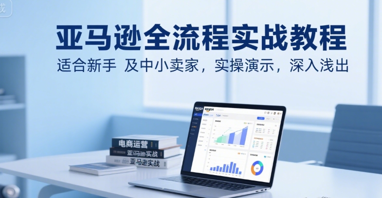 亚马逊全流程实战教程，适合新手及中小卖家，实操演示，深入浅出-创业项目库