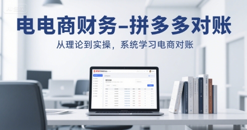 电商财务-拼多多对账，从理论到实操，系统学习电商对账-创业项目库