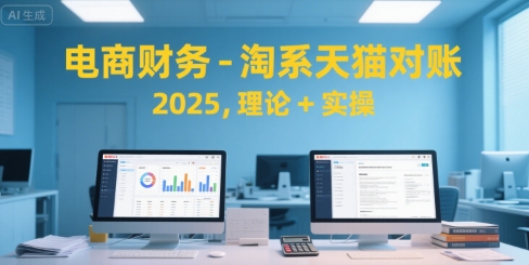 电商财务-淘系天猫对账2025，理论+实操-创业项目库