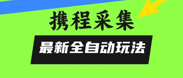 携程信息采集全自动玩法，0风控，无脑开干【揭秘】-创业项目库